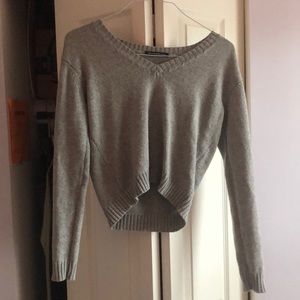 brandy cropped sweater